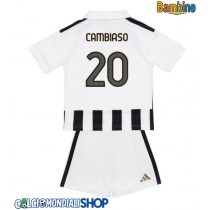 Maglie da calcio Juventus Andrea Cambiaso #20 Prima Maglia Bambino 2026-27 Manica Corta + Pantaloni corti)